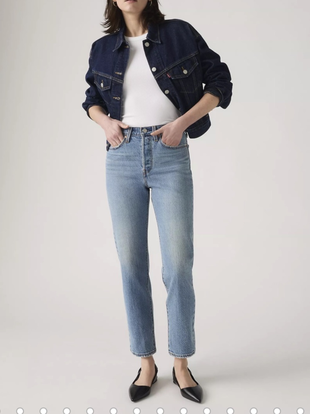 Levi’s wedgie straight jeans - invest access - medium wash 28x30